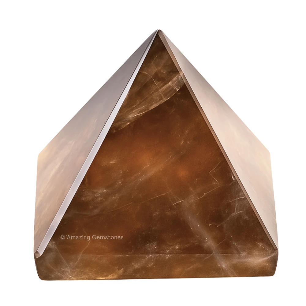 Smoky Quartz Pyramid (1 Inch)