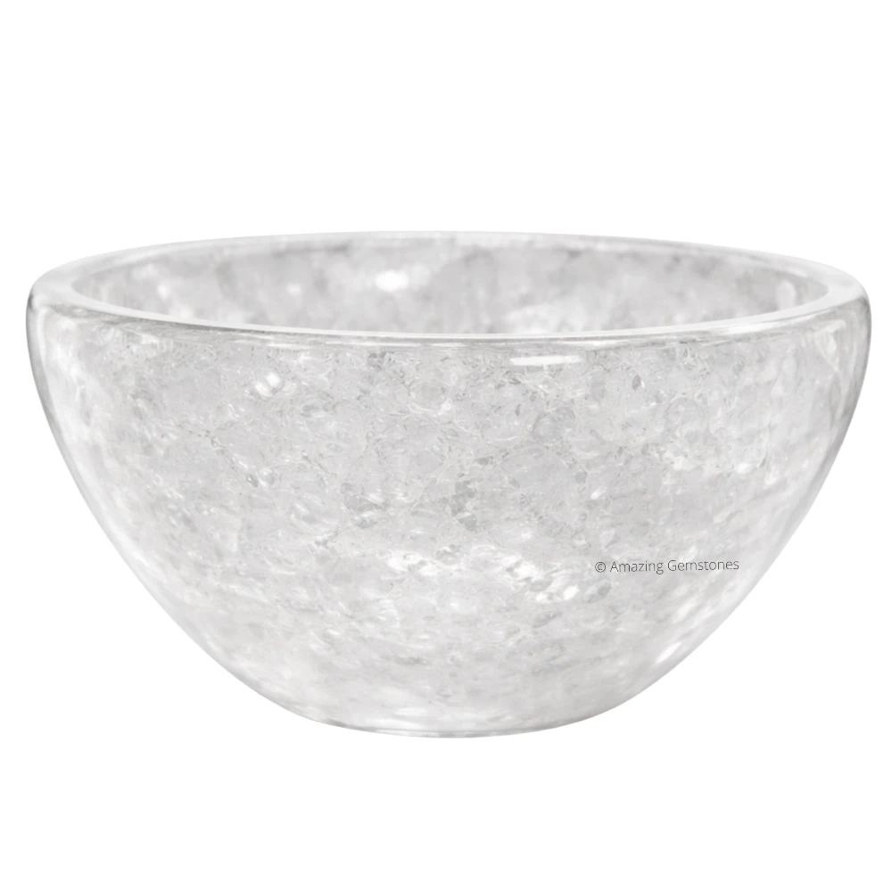 Clear Quartz Crystal Bowl - 2 Inch