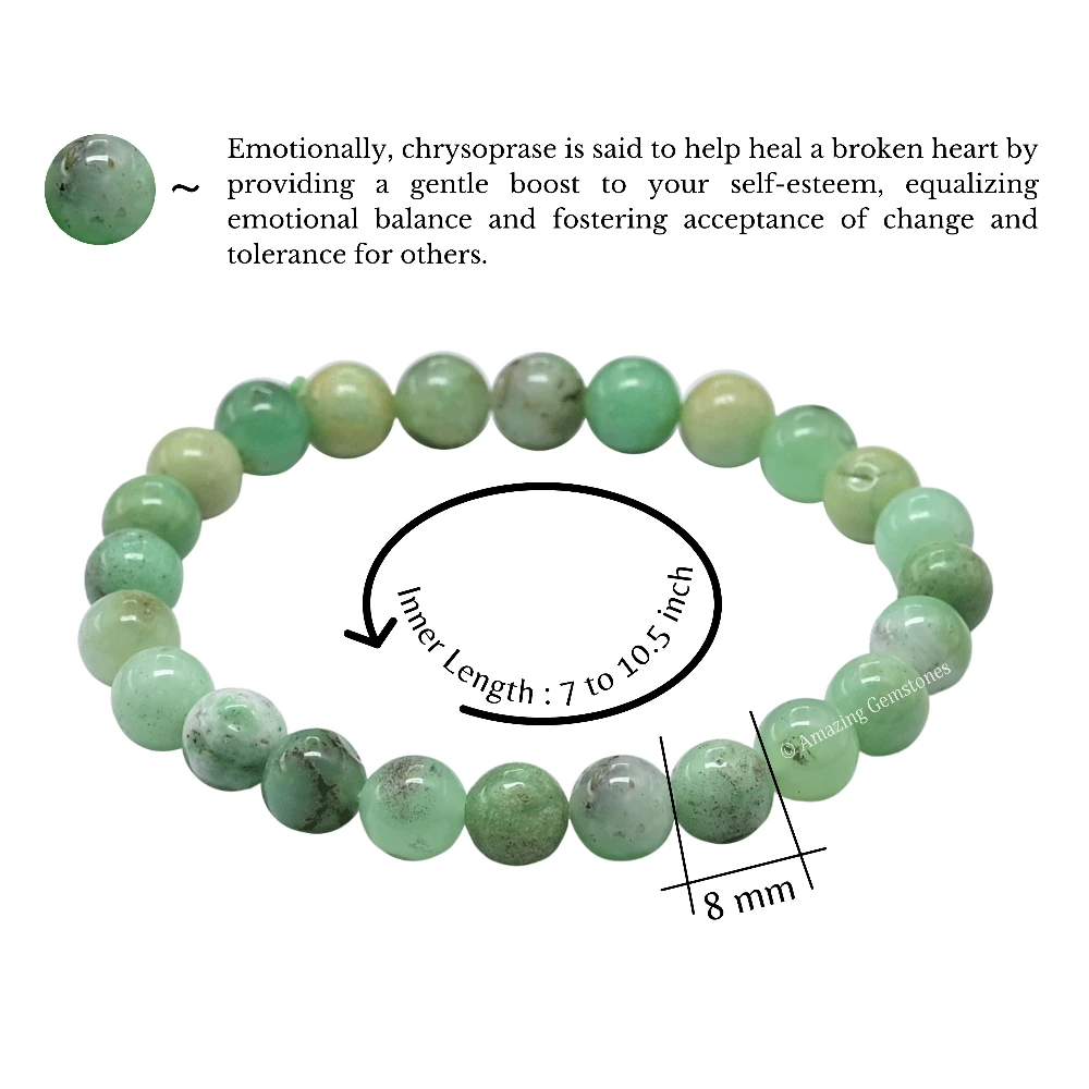 Chrysoprase Bracelet (Strechable)