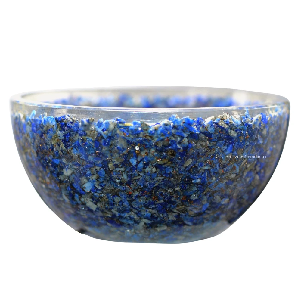 Lapis Lazuli Crystal Orgone Bowl (3 Inch)