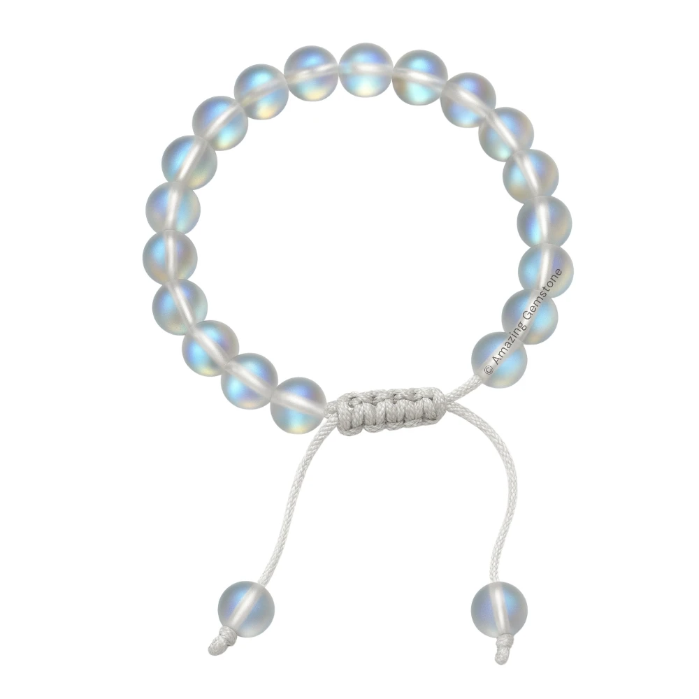 White Rainbow Mermaid Bracelet (Adjustable)