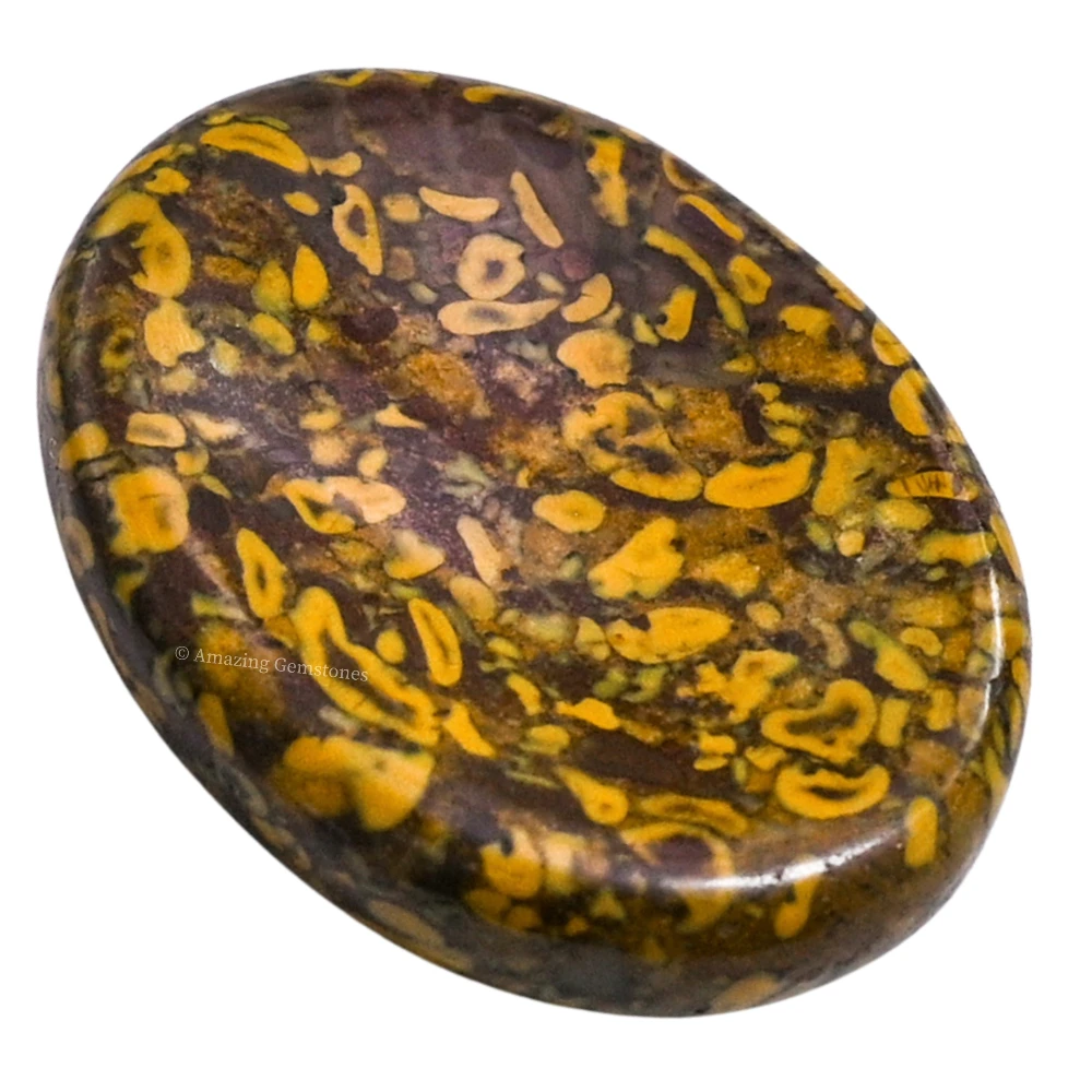 Fruit Jasper Worry Stone