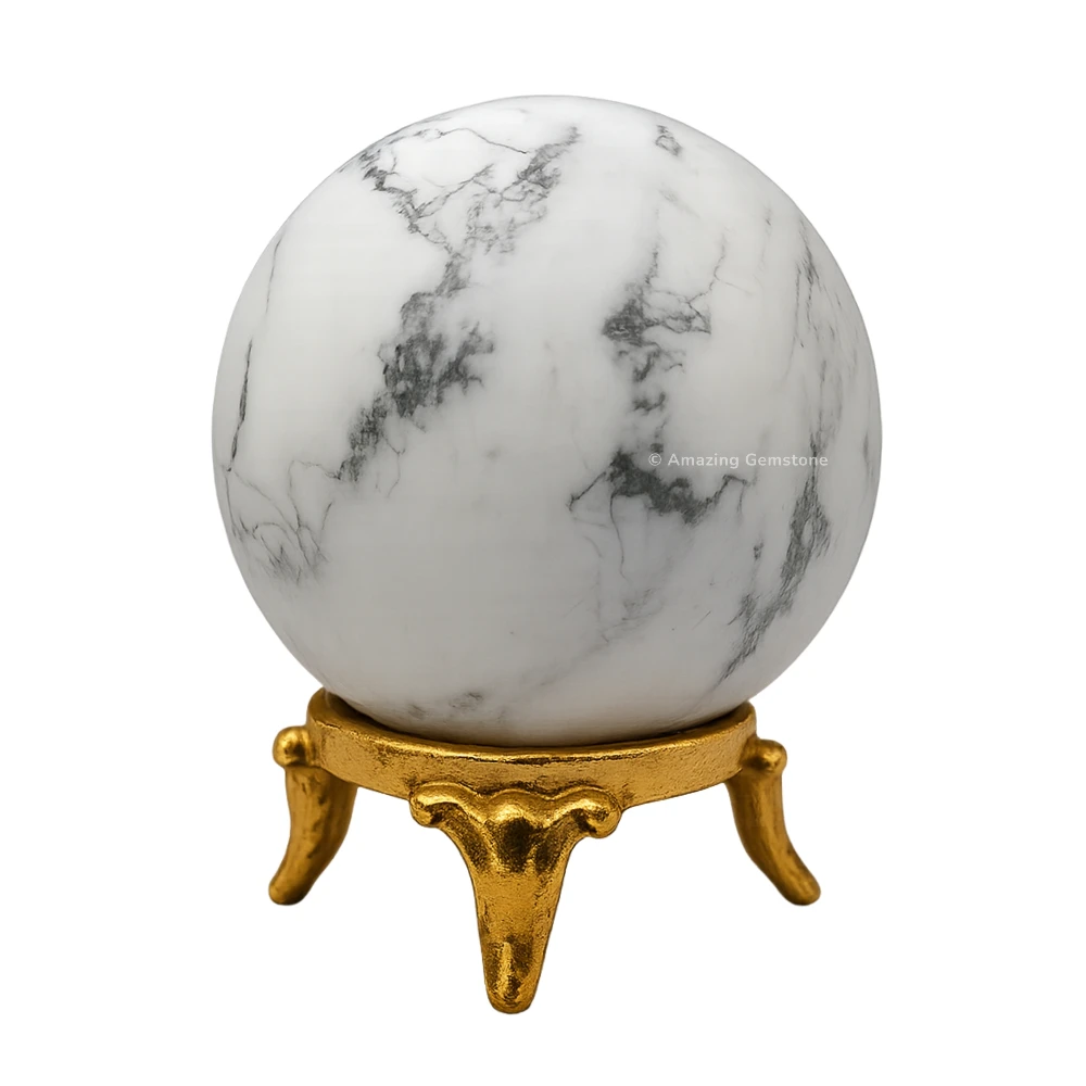 Howlite Sphere (1.5 Inch)