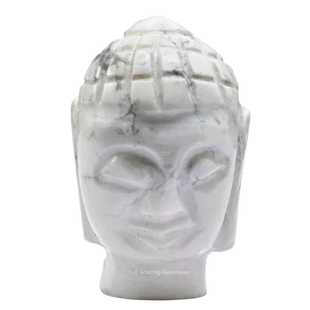 Howlite Buddha Head