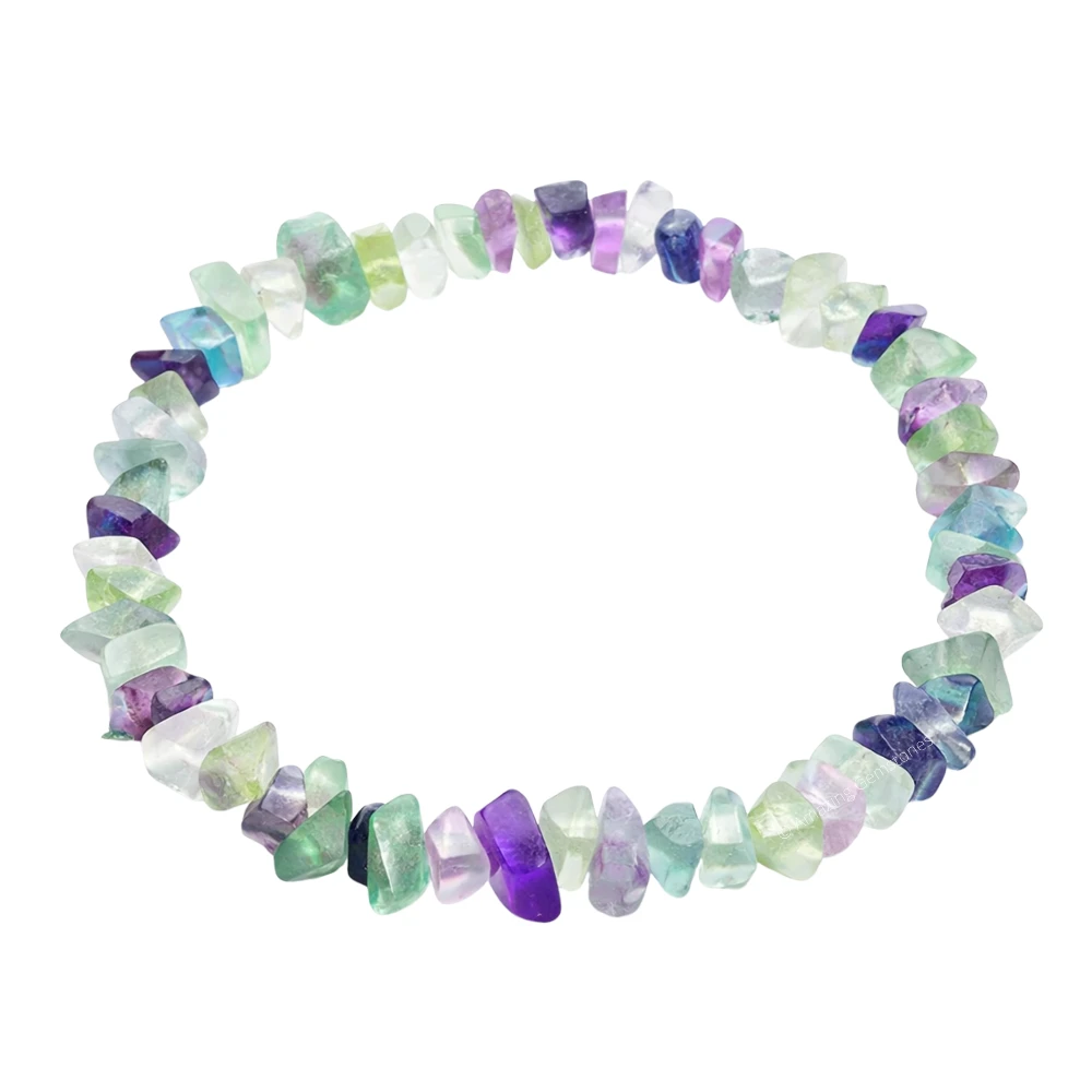 Multi Fluorite Chips Bracelet