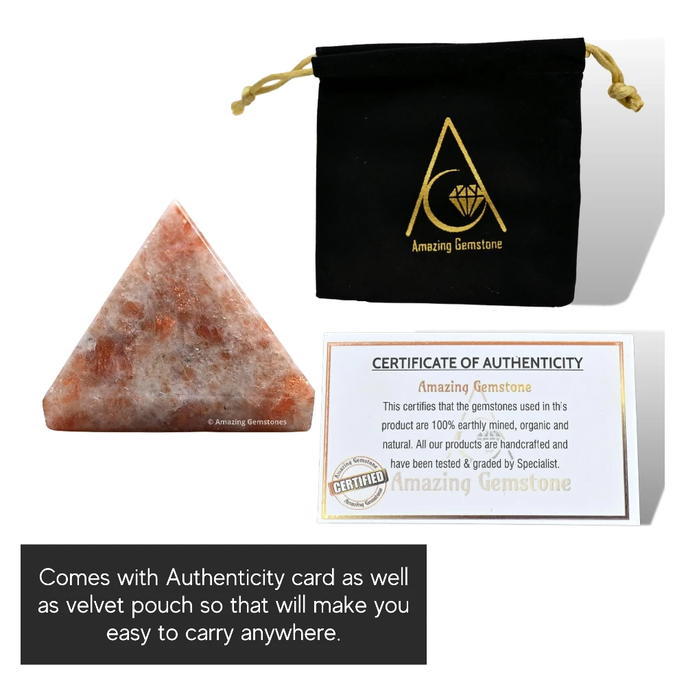 Sunstone Pyramid (1 Inch)