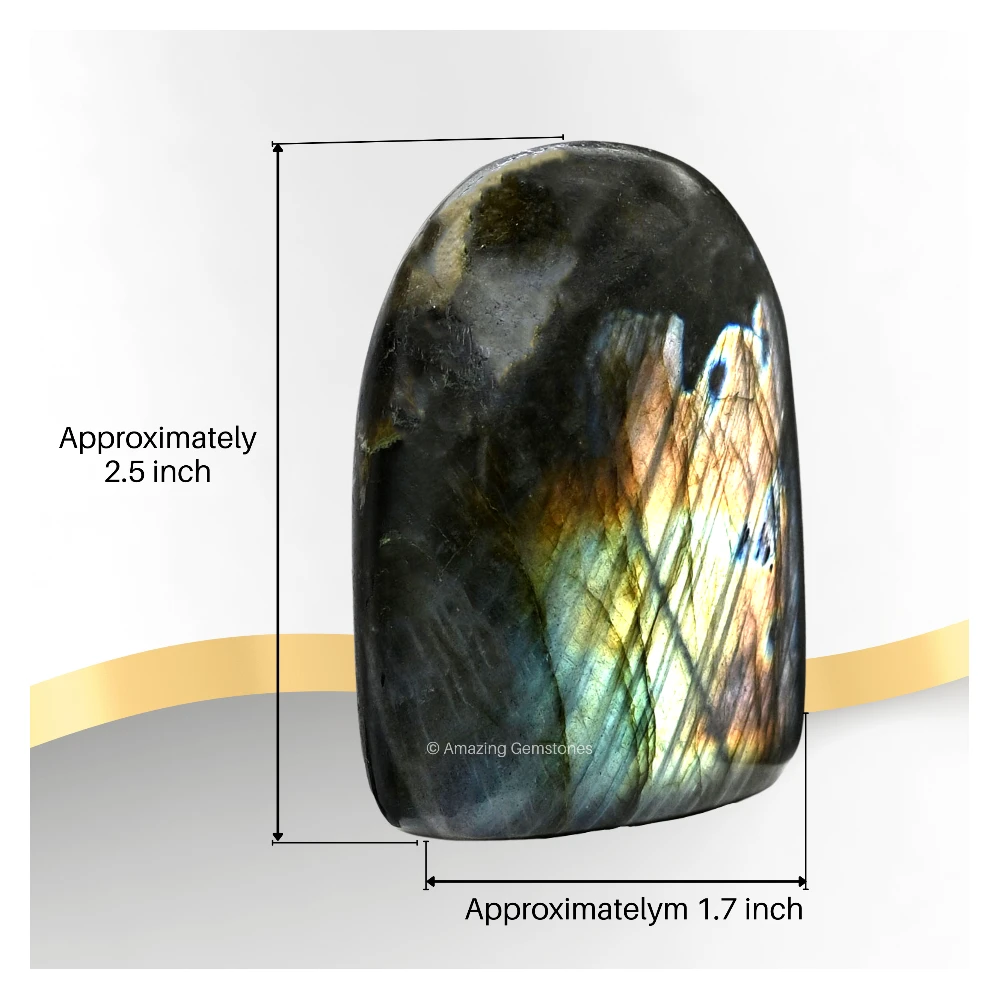 Labradorite Standing Palm Stone (Large)