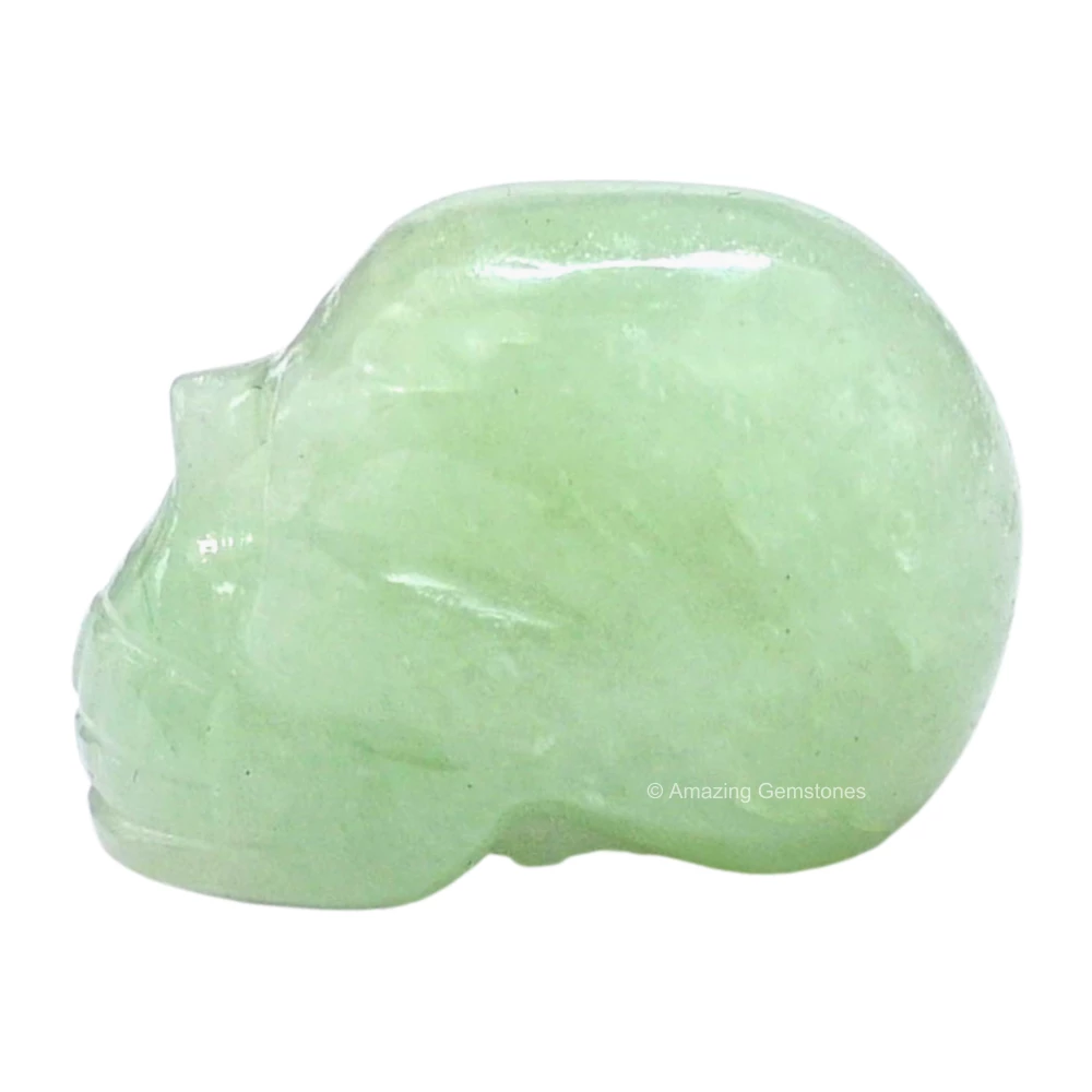 Light Green Aventurine Skull
