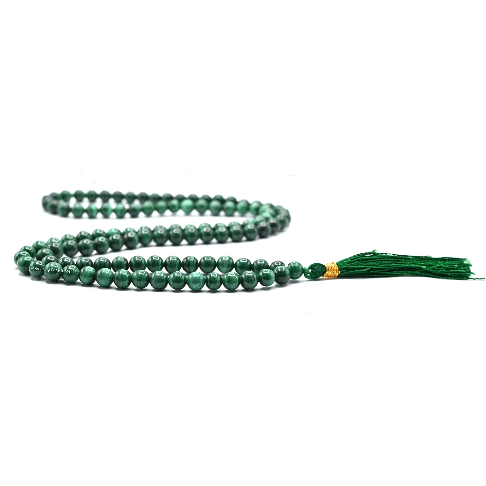 Malachite Mala (Without Knot)
