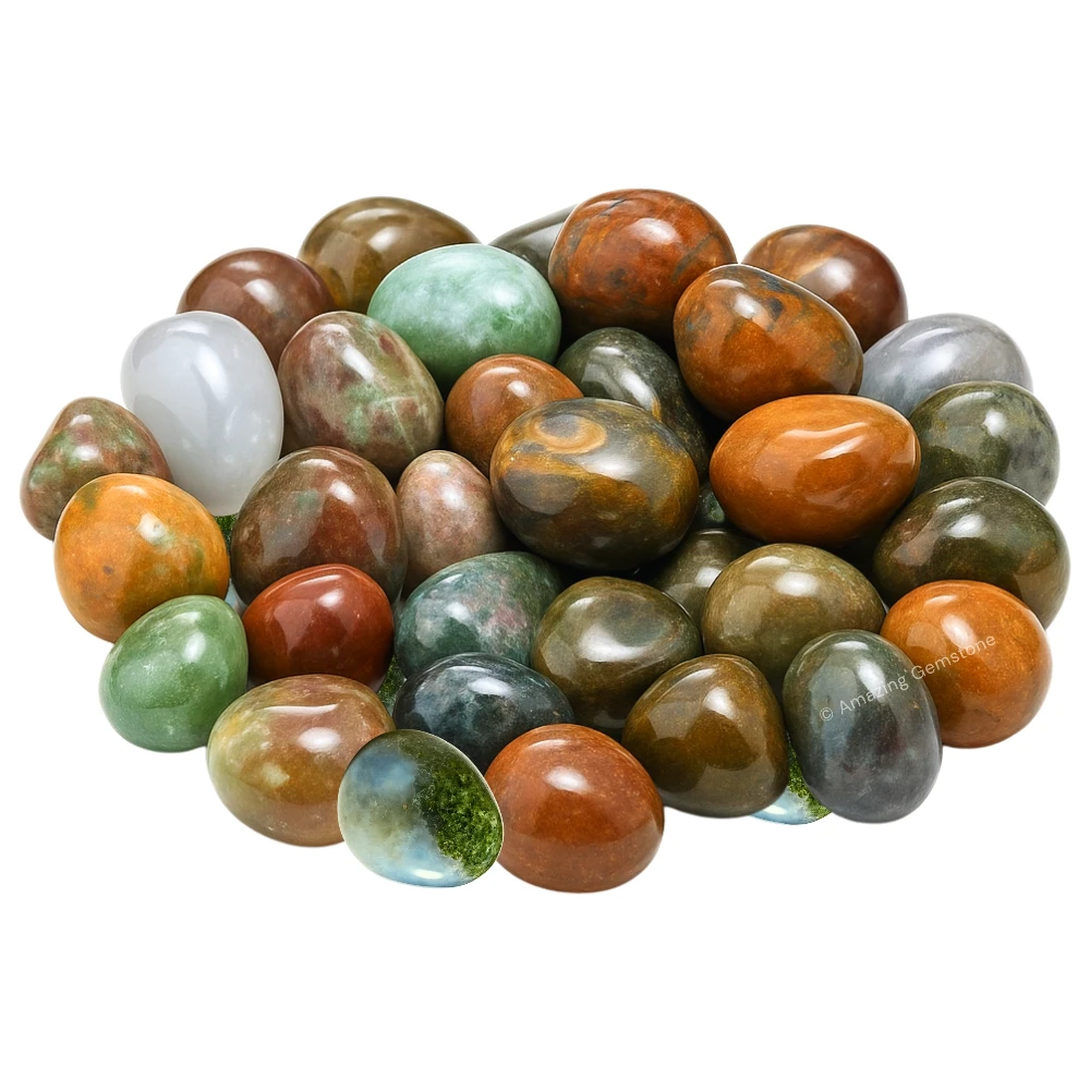 Tumbled Fancy Jasper Crystals Stones (1000+ Carats)