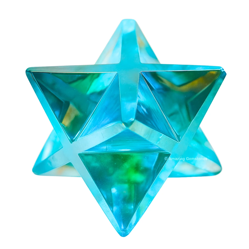 Aqua Aura Quartz Merkaba (15-20 mm)