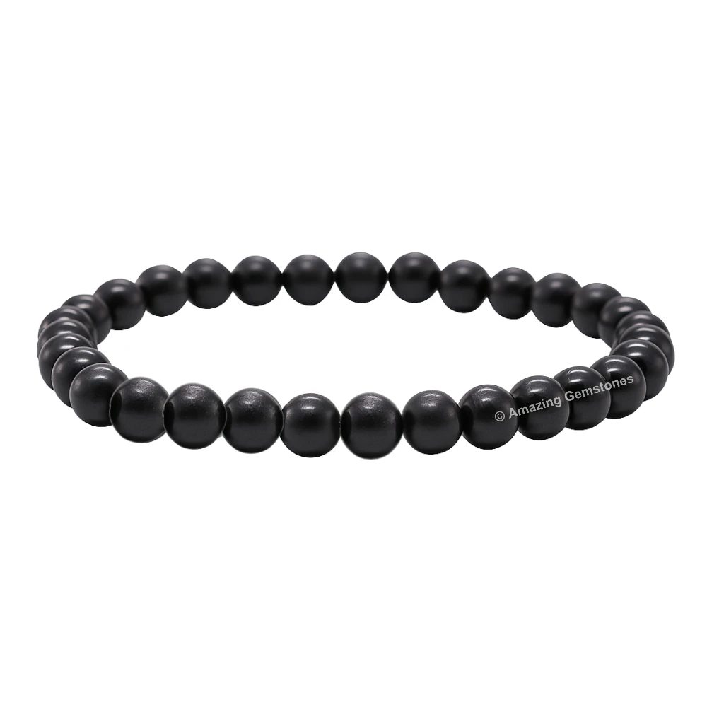 Shungite Healing Crystal Bracelets - 6mm Beads
