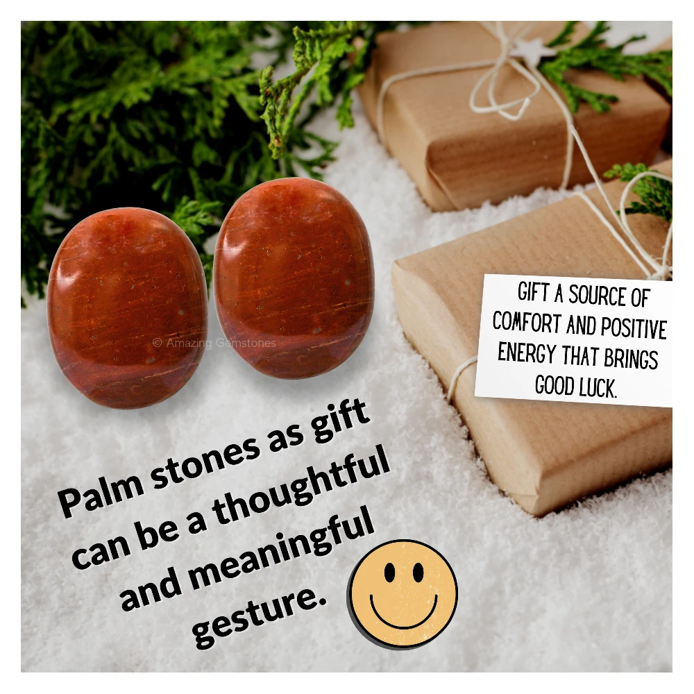 Red Jasper Palm Stone
