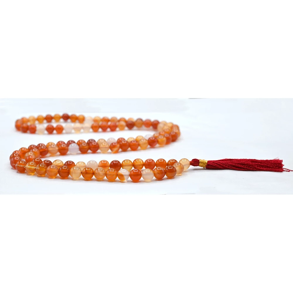 Carnelian Mala (Without Knot)