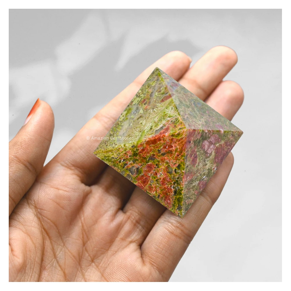 Unakite Pyramid (1.5 Inch)