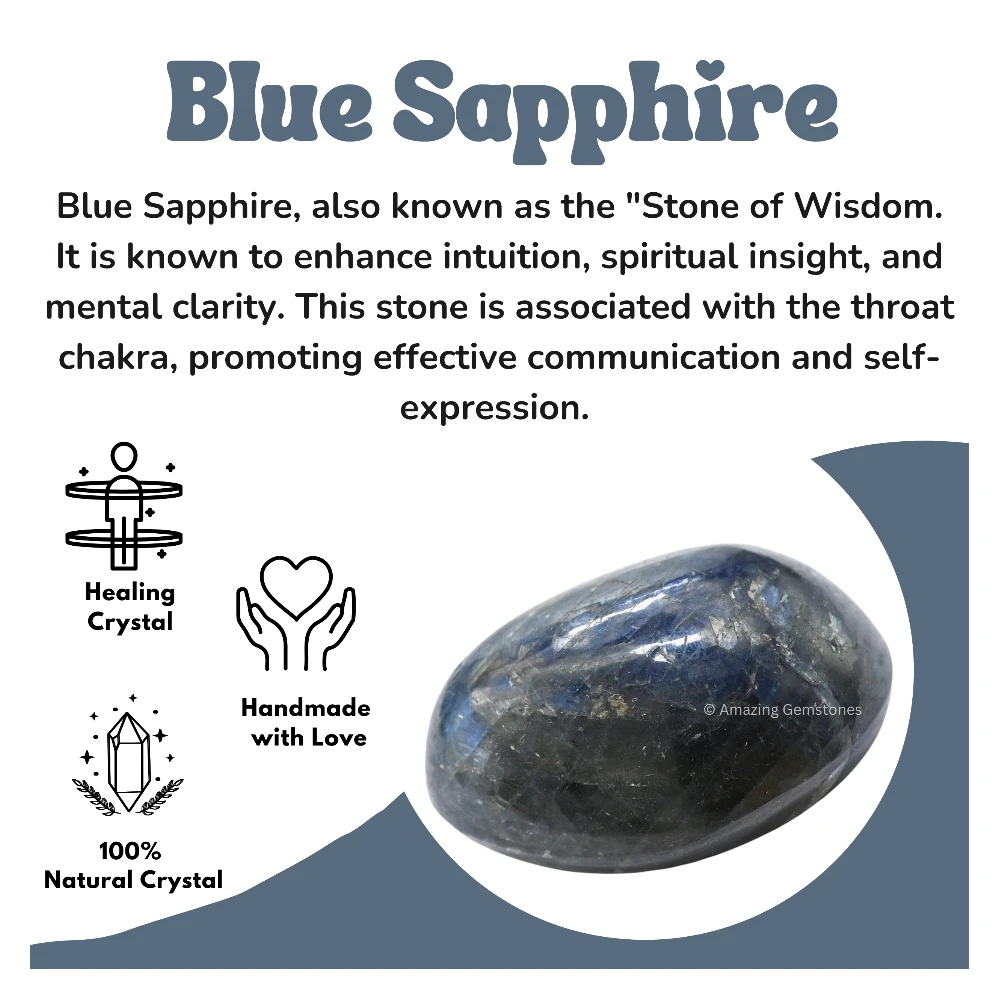 Tumbled Blue Sapphire Stone Crystals (1000+ Carats)