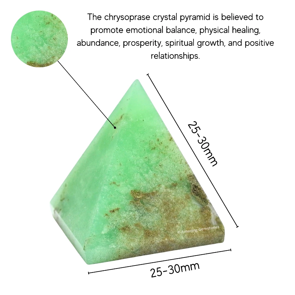 Chrysoprase Pyramid (1 Inch)