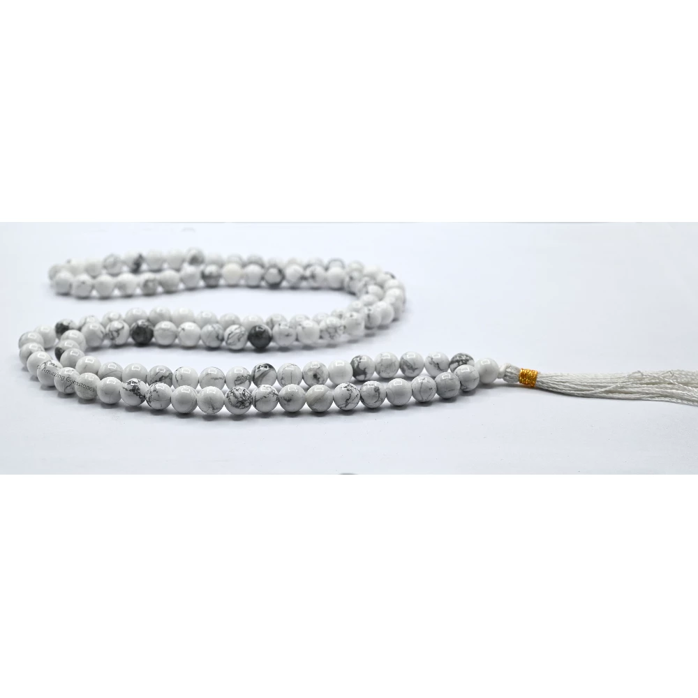 Howlite Mala (Without Knot)
