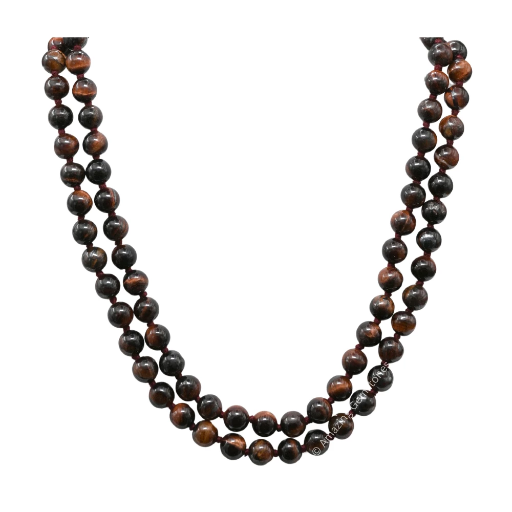 Red Tiger Eye Mala (Hand Knotted)
