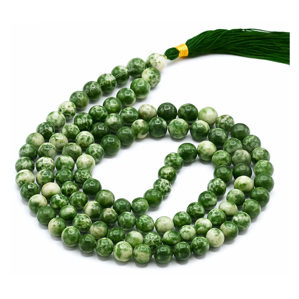 Tree Agate Mala (Without Knot)
