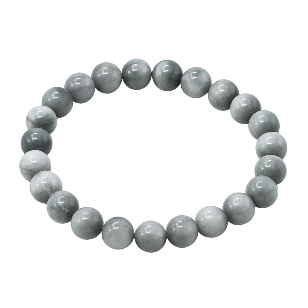 Grey Cats Eye Bracelet (Strechable)