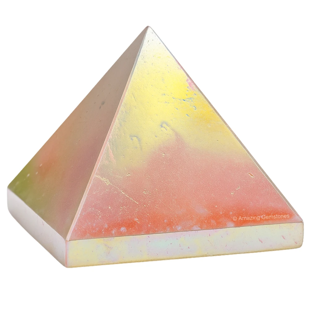 Angel Aura Quartz Pyramid (2 Inch)