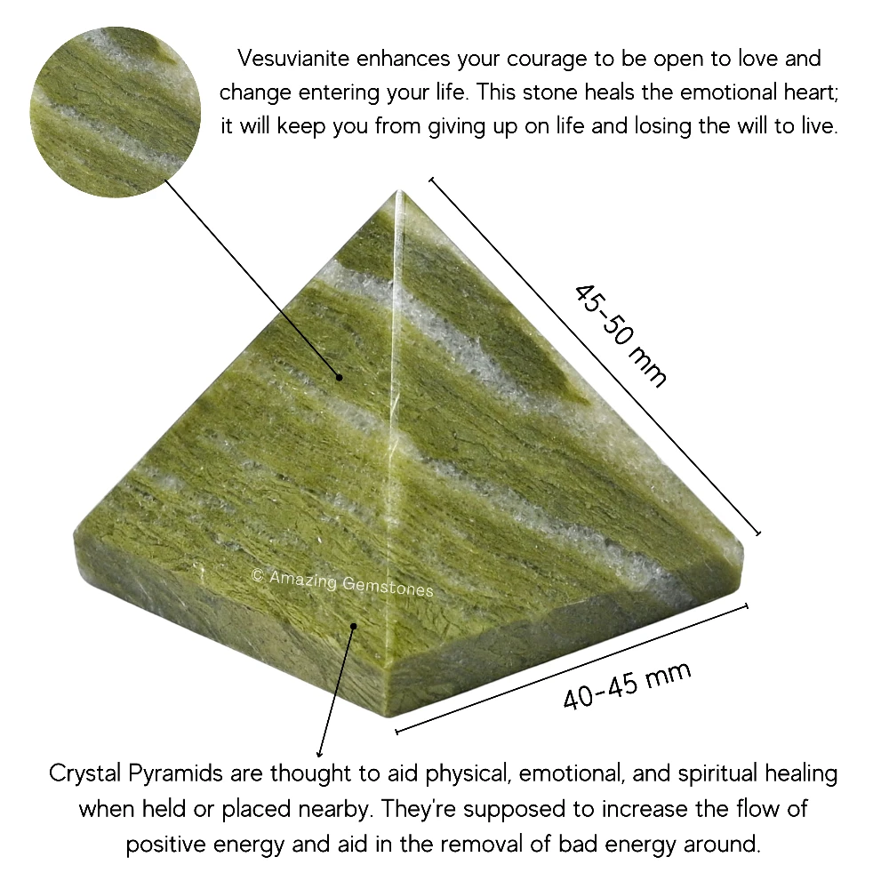 Vesuvianite Pyramid (2 Inch)