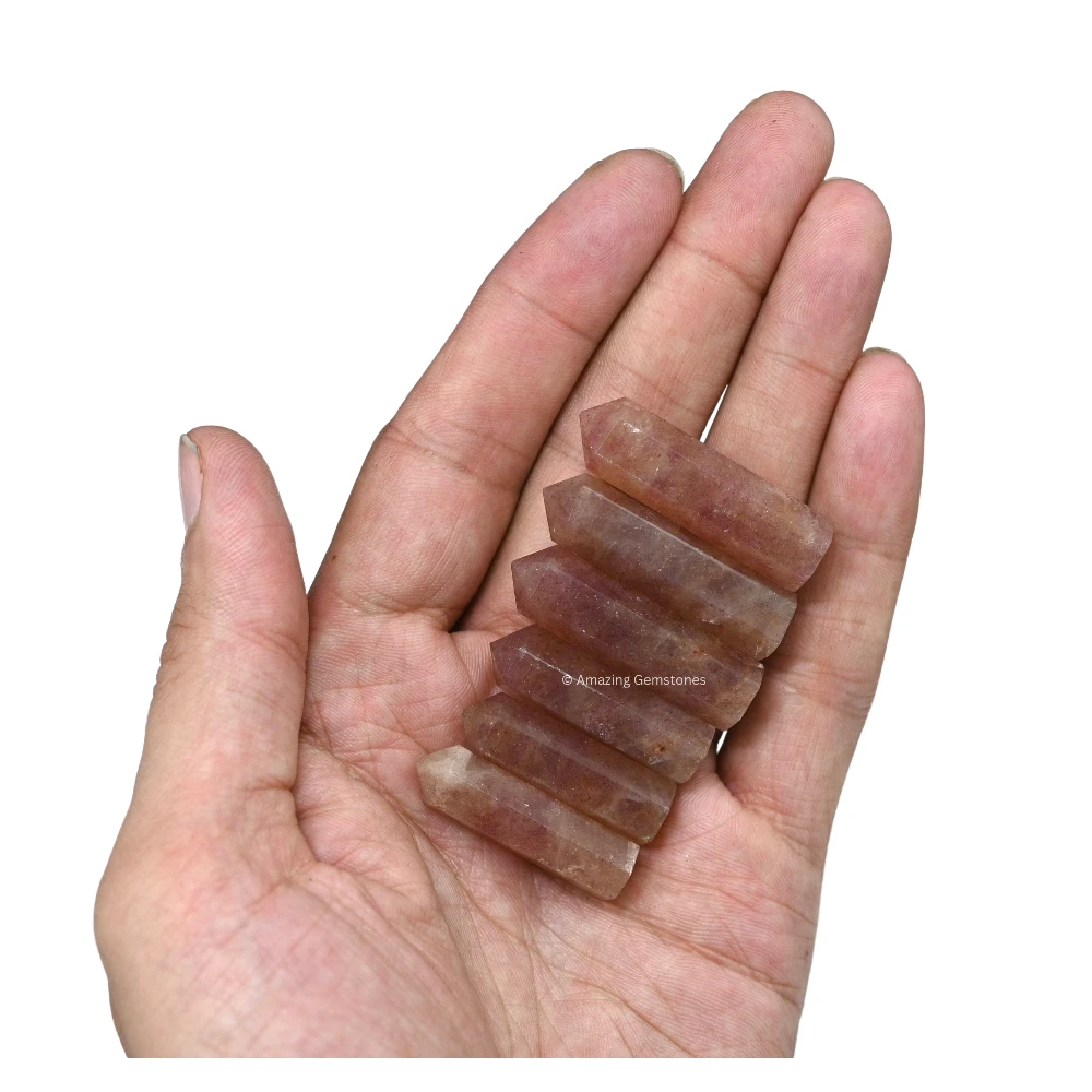 Strawberry Quartz Pencil Points (Set of 3)