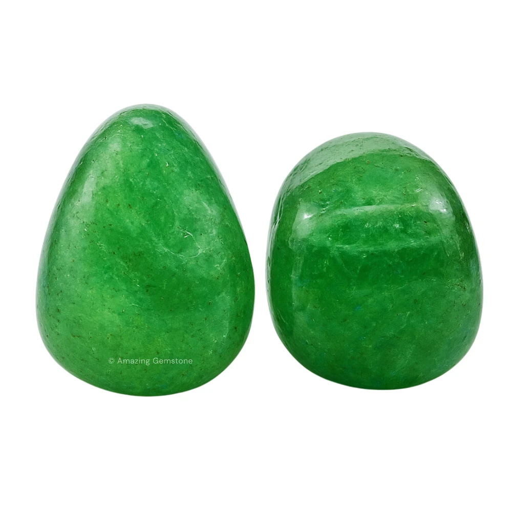 Tumbled Green Strawberry Quartz Stone Crystals (1 oz)