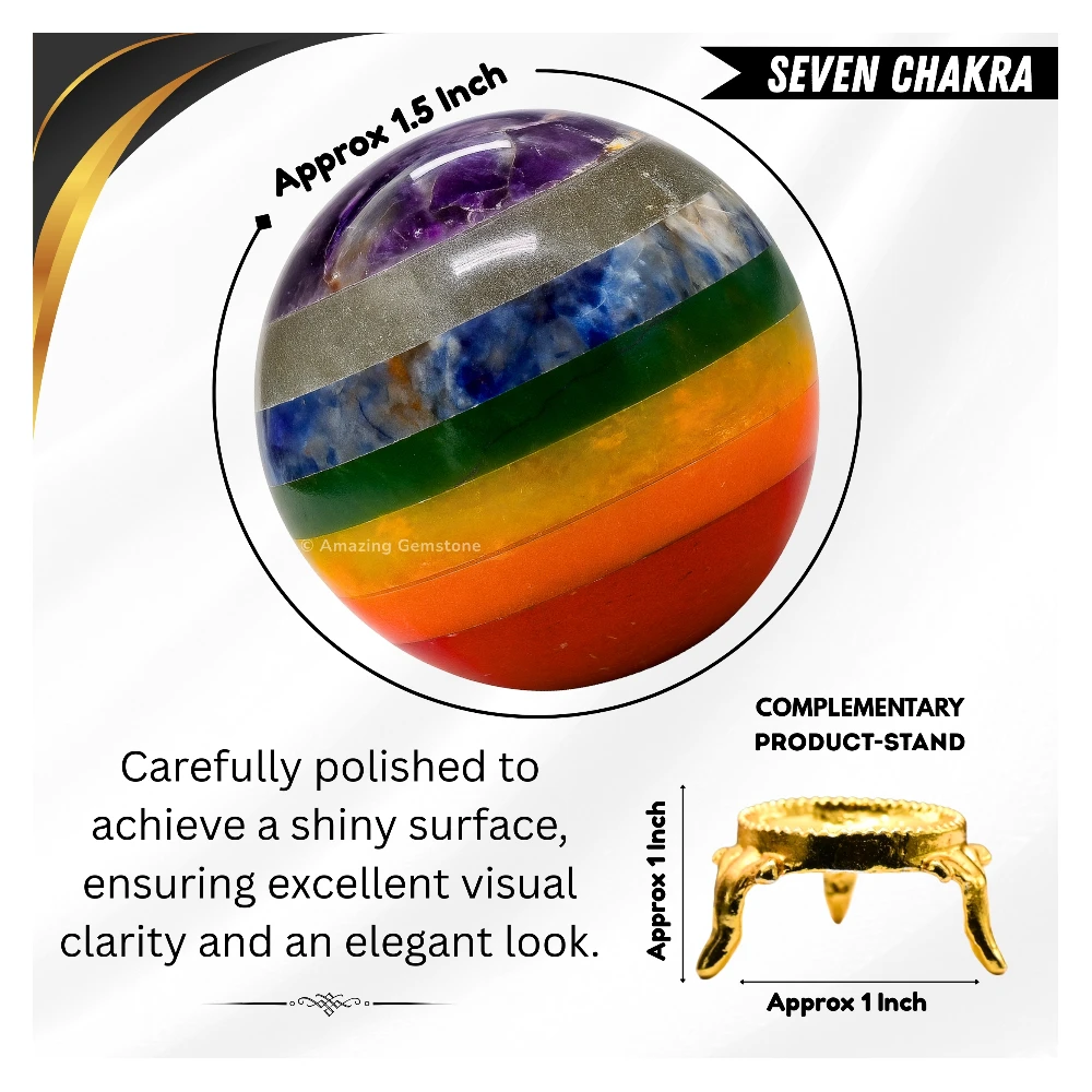 7 Chakra Sphere (1.5 Inch)
