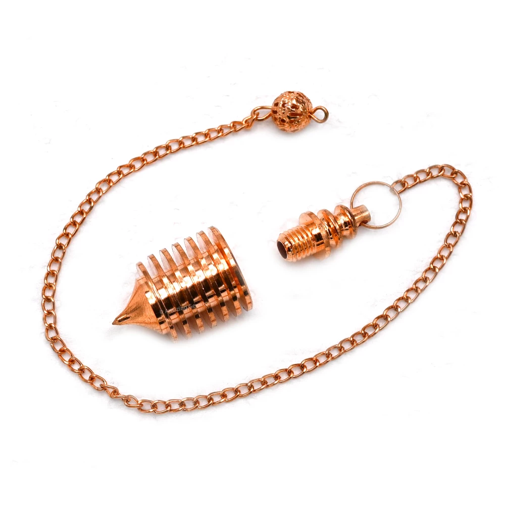 Copper Metal Pendulum - Rose Gold Hard Coil Vertical (MP15)