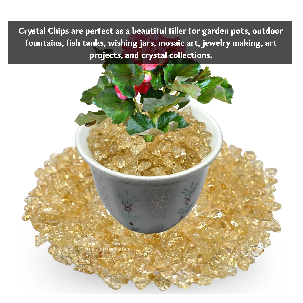 Citrine Chips - Pre Drilled