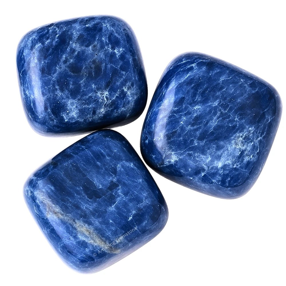 Tumbled Sodalite Crystals Stones (1000+ Carats)