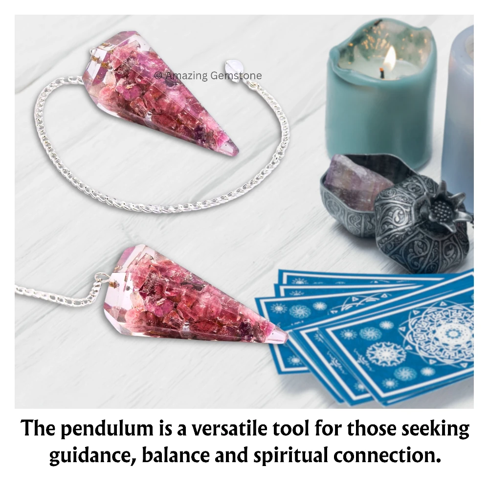 Rhodonite Orgone Pendulum
