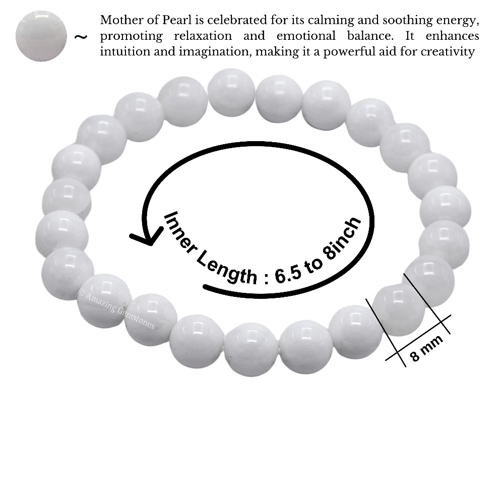 Mother of Pearl Bracelet (Strechable)