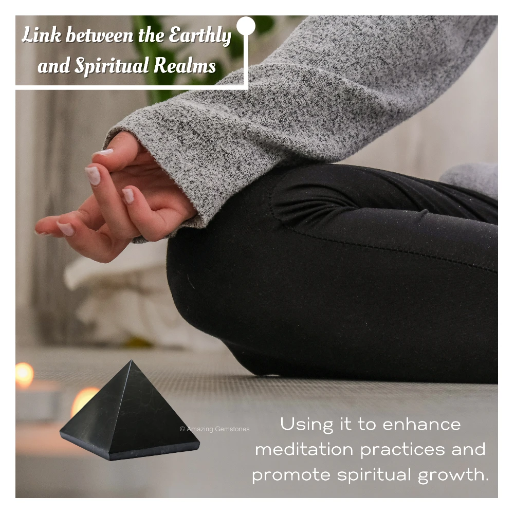 Shungite Pyramid (35-40 mm)