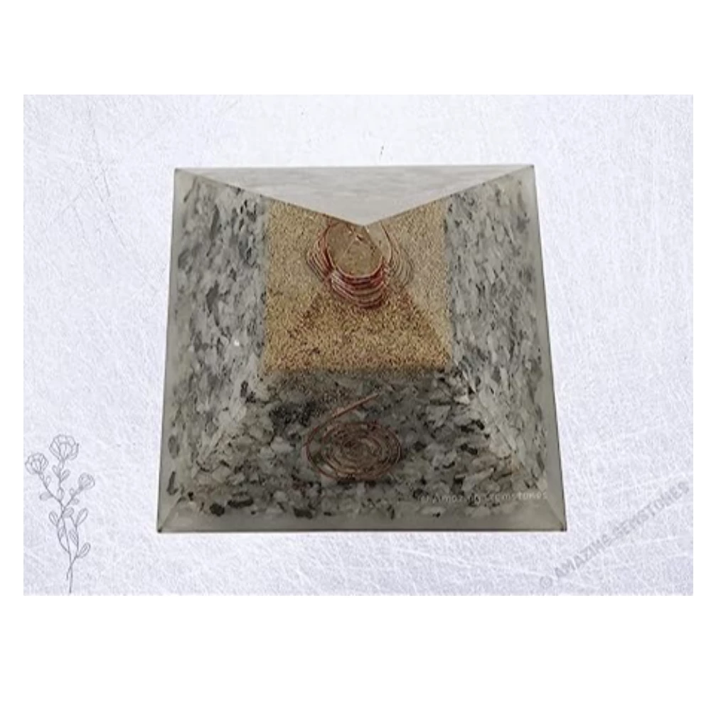 Rainbow Moonstone Orgone Pyramid (Extra Large)