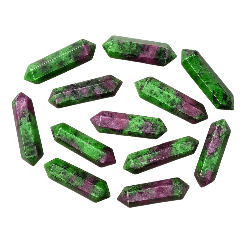 Ruby Zoisite Pencil Points (Double Terminated) (Set of 3)