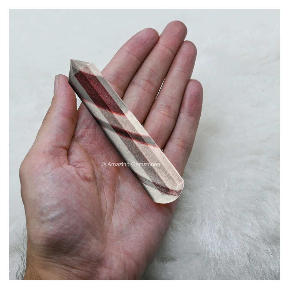Narmada Shiva Lingam Wand (Faceted)