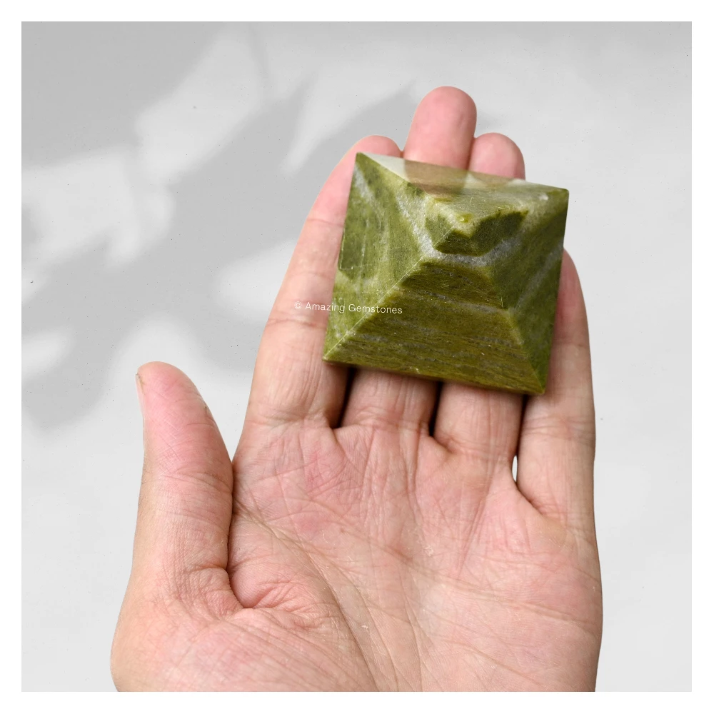 Vesuvianite Pyramid (2 Inch)