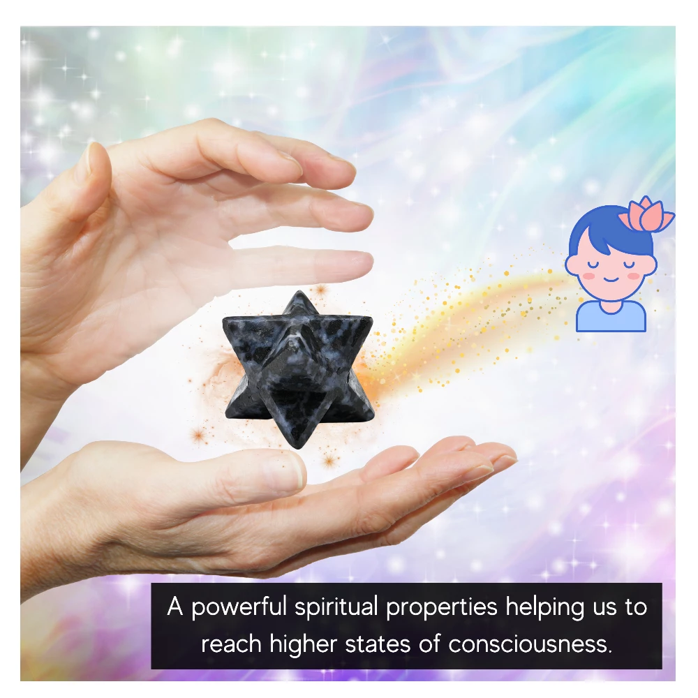 Indigo Gabbro Merkaba (20-25 mm)