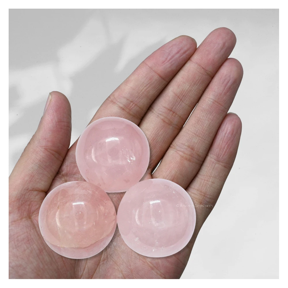 Star Rose Quartz Sphere (1.5 Inch)