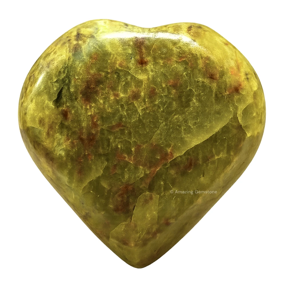 Green Opal Heart