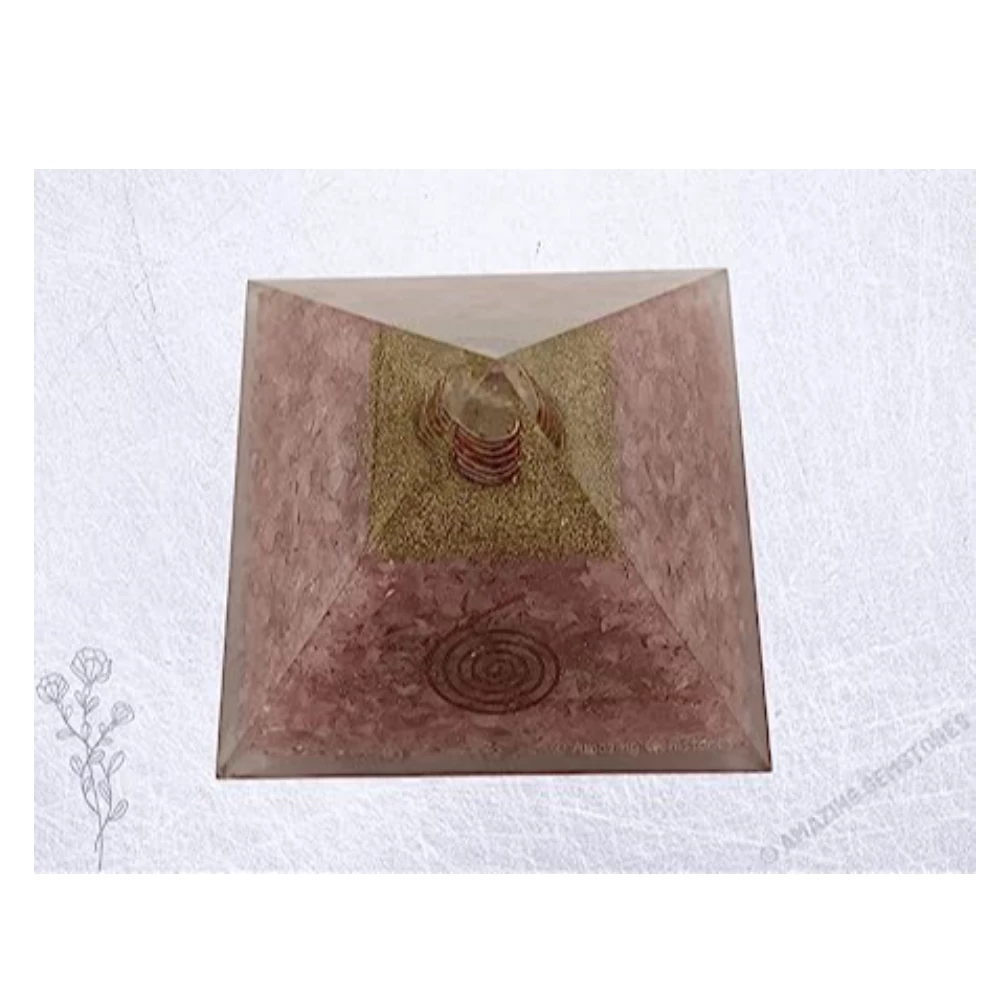 Rose Quartz Orgone Pyramid (Extra Large)