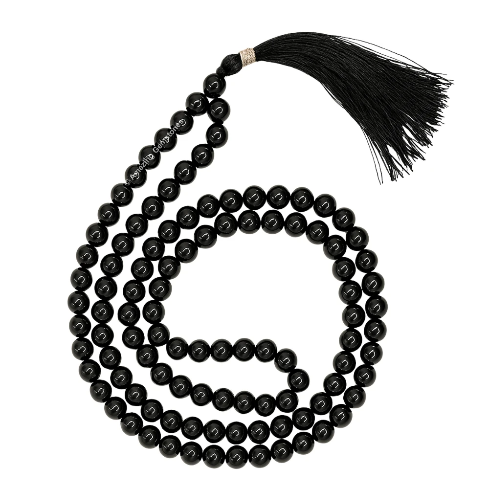 Black Obsidian Mala