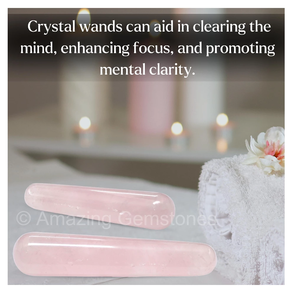 Rose Quartz Wand (Smooth)