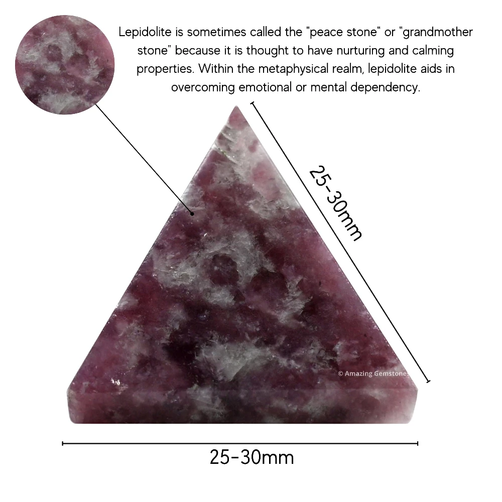 Lepidolite Pyramid (1 Inch)