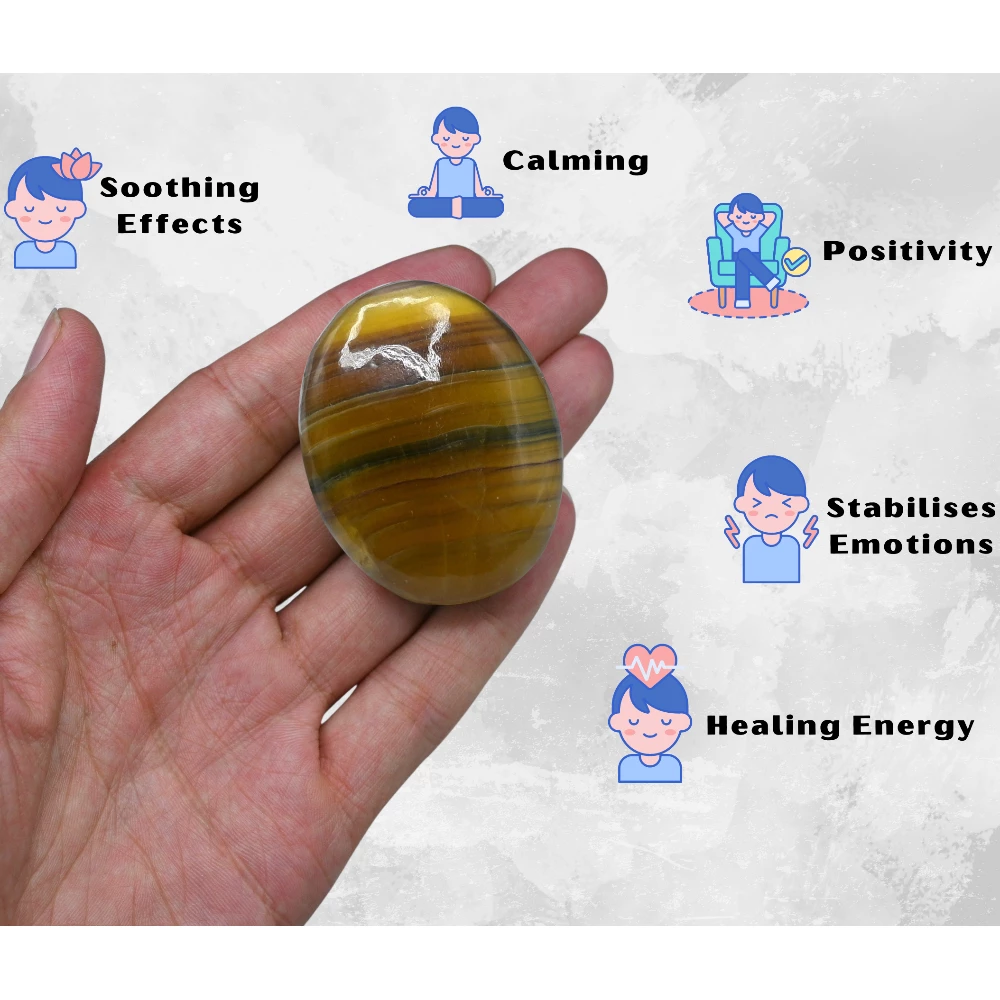 Fluorite Palm Stone