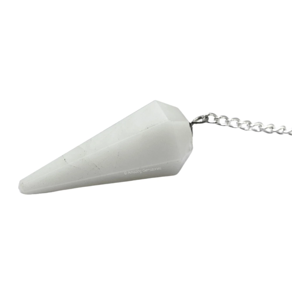 Snow White Quartz Pendulum