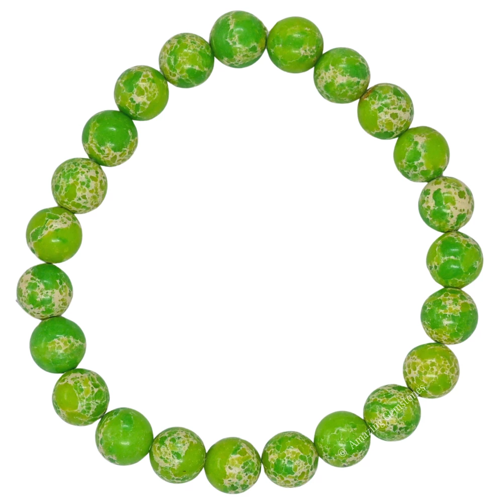 Green Turquoise Bracelet (Strechable)